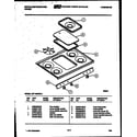 White-Westinghouse GF716HXD3 cooktop parts diagram