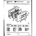 White-Westinghouse GF716HXD3 door parts diagram