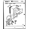 White-Westinghouse RT120GCV3 system and automatic defrost parts diagram