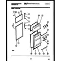 White-Westinghouse RT175LCW0 door parts diagram