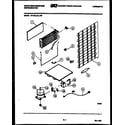 White-Westinghouse RT175LCW0 system and automatic defrost parts diagram