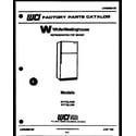White-Westinghouse RT173LLH0 cover diagram