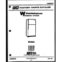 White-Westinghouse RT155LLD1 cover diagram