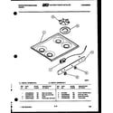 White-Westinghouse GF880KXD1 cooktop parts diagram