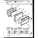 White-Westinghouse GF880KXD1 door parts diagram