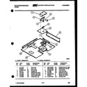 White-Westinghouse GF880KXD1 burner box parts diagram
