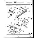 White-Westinghouse GF880KXD1 burner, manifold and gas control diagram