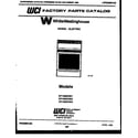 White-Westinghouse KF100KDH3 cover diagram