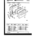 White-Westinghouse KF100KDH3 door parts diagram