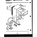 White-Westinghouse RT120LCW0 system and automatic defrost parts diagram