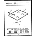 White-Westinghouse KD860GDKH3 cooktop parts diagram