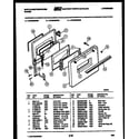 White-Westinghouse KF404GDD5 door parts diagram
