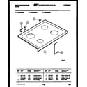 White-Westinghouse KF404GDD5 cooktop parts diagram