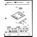 White-Westinghouse PGF470HXD1 cooktop parts diagram