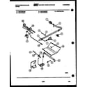White-Westinghouse PGF470HXD1 burner, manifold and gas control diagram