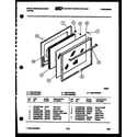 White-Westinghouse PGF470HXD1 door parts diagram