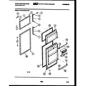 White-Westinghouse RA186GCD5 door parts diagram