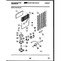 White-Westinghouse RA186GCD5 system and automatic defrost parts diagram