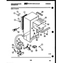 White-Westinghouse RT163LLD1 system and automatic defrost parts diagram