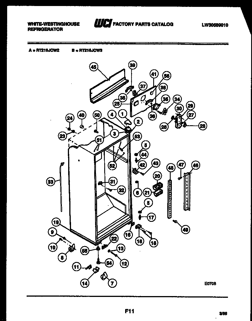 White-Westinghouse PGF716HXD2 burner, manifold and gas control diagram