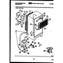 White-Westinghouse PRT217HV0 system and automatic defrost parts diagram