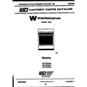 White-Westinghouse GF770HXW4 cover page diagram