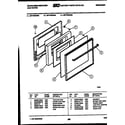 White-Westinghouse GF770HXW4 door parts diagram