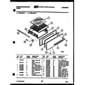 White-Westinghouse GF521HXD2 broiler drawer parts diagram