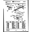 White-Westinghouse GF600HXD2 burner, manifold and gas control diagram