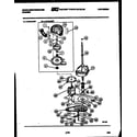 White-Westinghouse LA415LXD1 motor, transmission and drive parts diagram