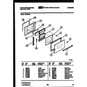 White-Westinghouse GB222LM0 door parts diagram