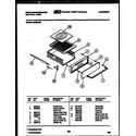 White-Westinghouse GB222LM0 broiler drawer parts diagram