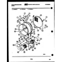 White-Westinghouse DC600EXW3 drum, blower and drive parts diagram