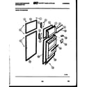 White-Westinghouse RTG120GCW2A door parts diagram