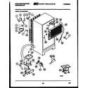 White-Westinghouse RTG153HCD2A system and automatic defrost parts diagram