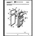 White-Westinghouse RTG123GCF2A door parts diagram