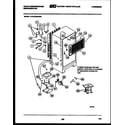 White-Westinghouse RTG123GCF2A system and automatic defrost parts diagram