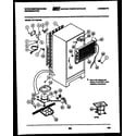 White-Westinghouse RT171MCW0 system and automatic defrost parts diagram