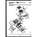 White-Westinghouse RT176MCF0 shelves and supports diagram