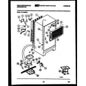 White-Westinghouse RT176MCF0 system and automatic defrost parts diagram