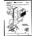 White-Westinghouse RT177MCH0 system and automatic defrost parts diagram