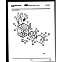 White-Westinghouse DG250KXW2 cabinet and component parts diagram