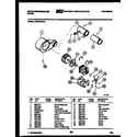 White-Westinghouse DG250KXW2 motor and blower parts diagram