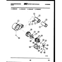 White-Westinghouse DE640KDW2 motor and blower parts diagram