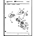 White-Westinghouse DG640KXD2 motor and blower parts diagram