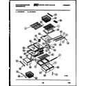 White-Westinghouse RT219MCH0 shelves and supports diagram