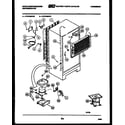 White-Westinghouse RT219MCH0 system and automatic defrost parts diagram