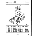 White-Westinghouse GF980KXD3 burner box parts diagram