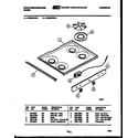 White-Westinghouse GF980KXD3 cooktop parts diagram