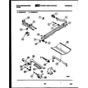 White-Westinghouse GF980KXD3 burner, manifold and gas control diagram